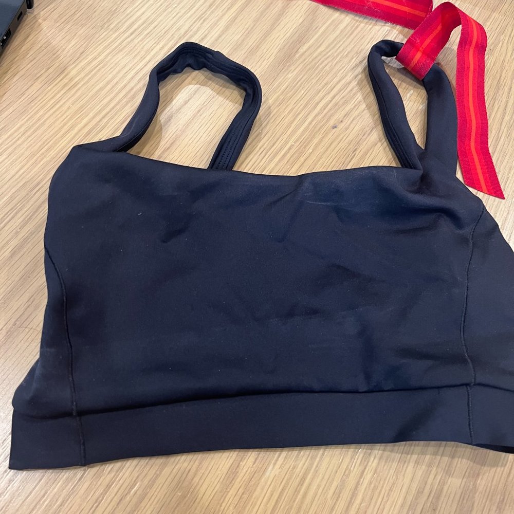 Left on Friday Black Top Shelf Swim Top, S
